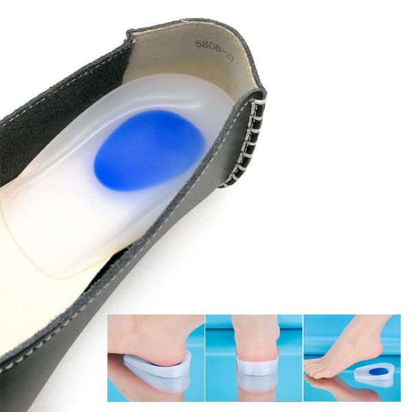 Fußpflege Komfort Silikonfuß Pad Insole SilikonGel Heel Cup Kissen Pad ZG -207