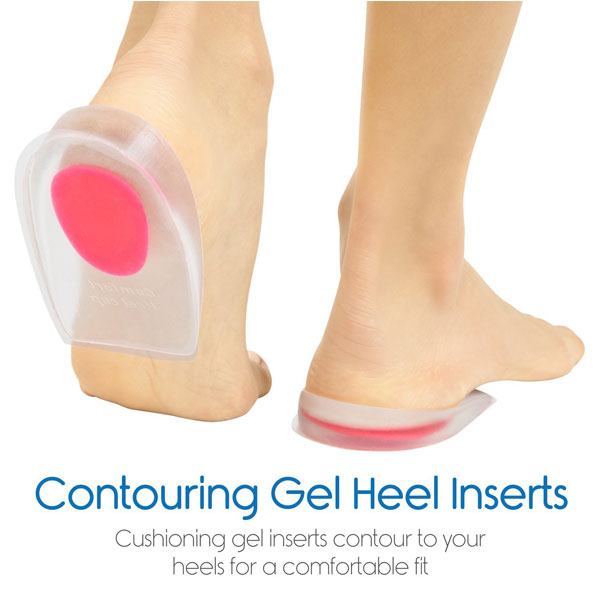 Fuß Care Soft Gel Silicon Posture Corrective Heel Cups Gel Heel Cushion ZG -277