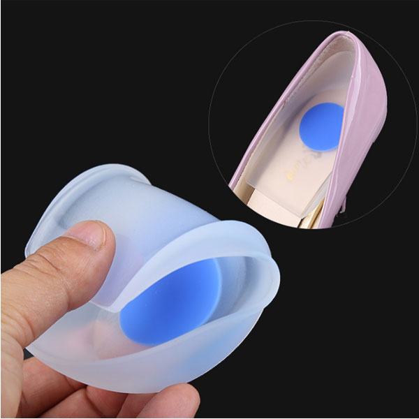 2019 Medical Silicon Heel Cup Insole Foot Care Silicon Cushion Pad für Fußspuren Schmerzlinderung ZG -495