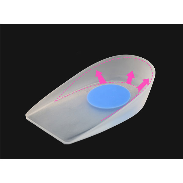 2019 Medical Silicon Heel Cup Insole Foot Care Silicon Cushion Pad für Fußspuren Schmerzlinderung ZG -495