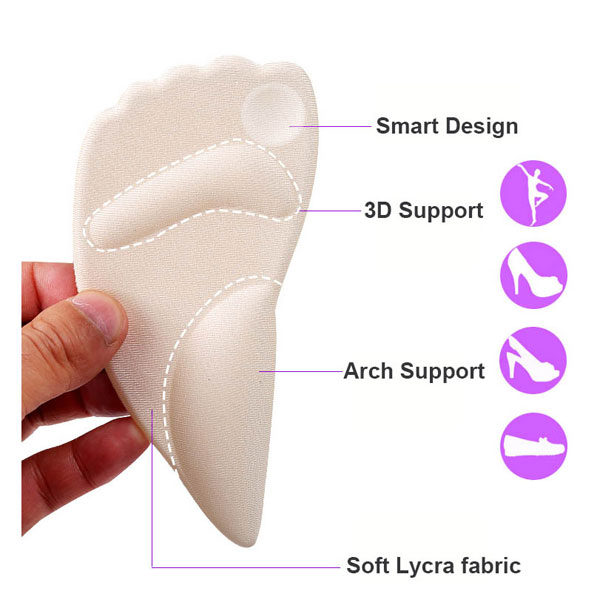 Amazon Hot Sell Shock Absorption Plantar Fasciitis Pain Relief Arch Support Silicon Grip ZG -458