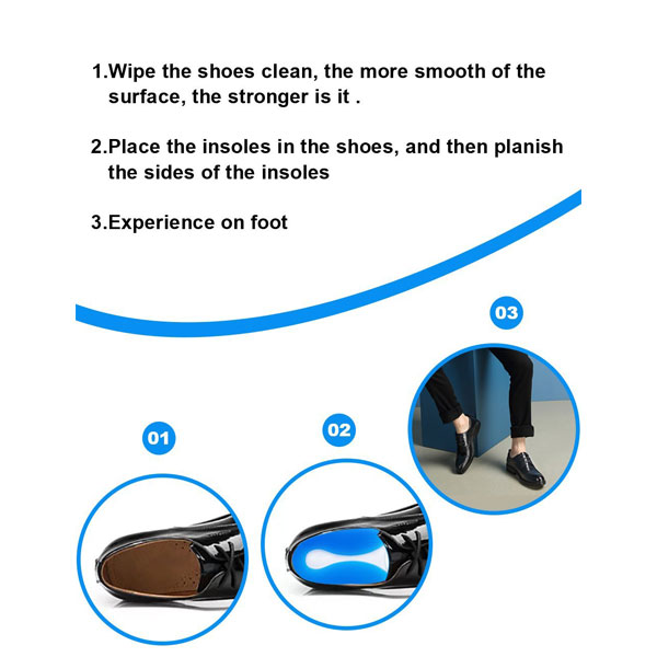 Medizinische Silikone Heel Pad Foot Massager Gel Rückenkissen Pad für Schuhe ZG -1873