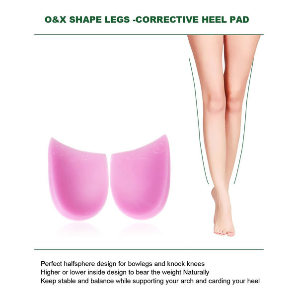 OX Typ Bein Heel fügt orthopädische Insole Perfect Half Sphere Design für Bowlegs und Knock Knees ZG -1889