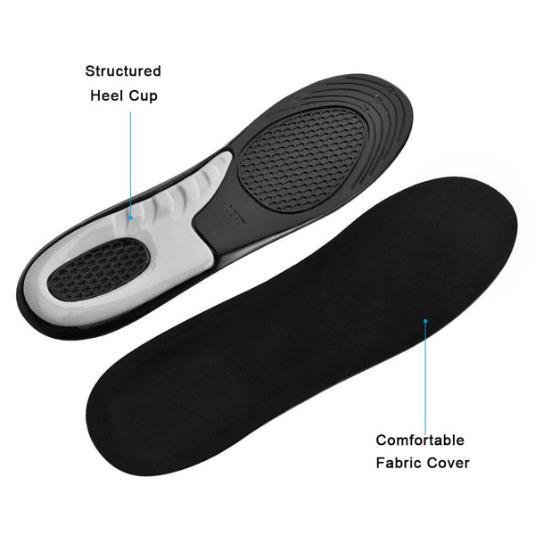 2019 New Arrival Shock Absorption Insoles Comfort Deodorant Damping Foot Massage Gesundheit Gel Insoles ZG -1840