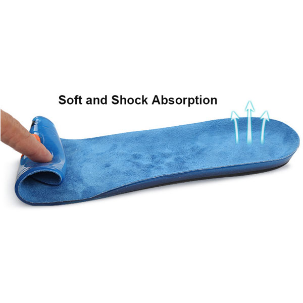 Amazon High Elastic Shock Absorption Plantar Fasciitis Relief Foot Care Silicone Gel Sport Sneaker Insole ZG -321