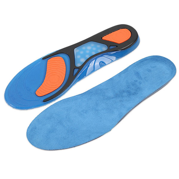 Amazon High Elastic Shock Absorption Plantar Fasciitis Relief Foot Care Silicone Gel Sport Sneaker Insole ZG -321