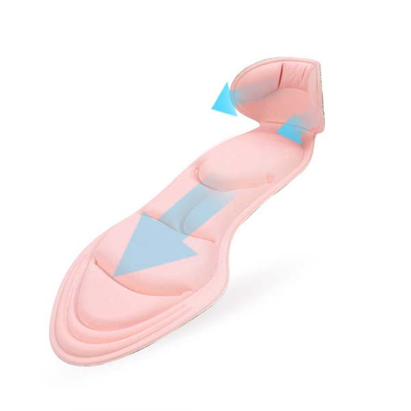 3D Super Comfort Atembarkeit 3D Sponge Schaum Massage Insole mit Rückenzeilen für High Heel Schuhe ZG -366