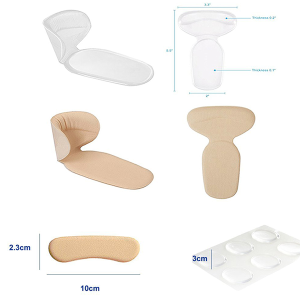 Anti Slip Washable Sticky Gel Heel Cushion Heel Grips Liner für Frauen ZG -229