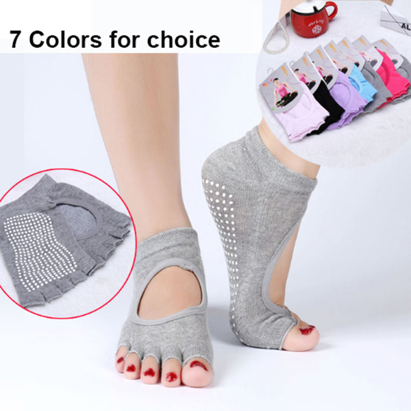 Top Quality Customized Non Slip Yoga Grip Socken für Frauen ZG -301