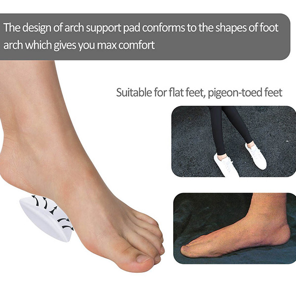Arch Support Gel für flache Füße Transparent Klebebogen Pad für Frauen ZG -253