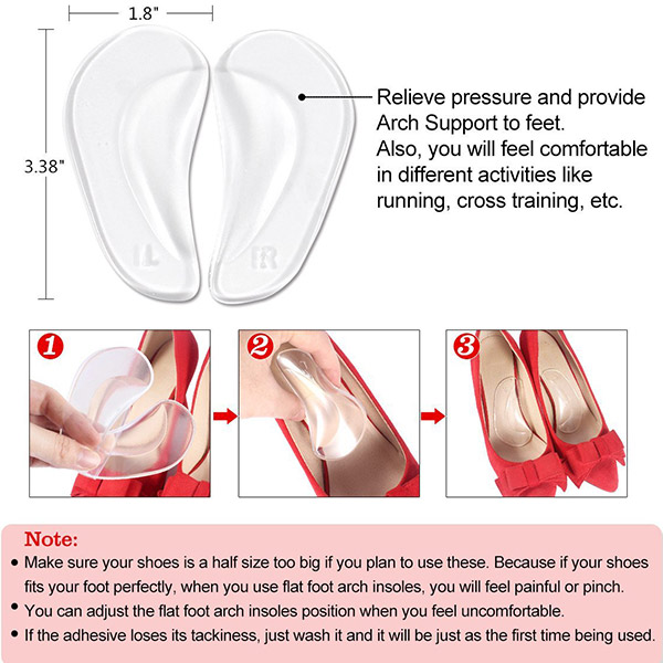 Leinen für den Heel Grips und Arch Support Back Heel Insules Kissen für Schuhe ZG -273