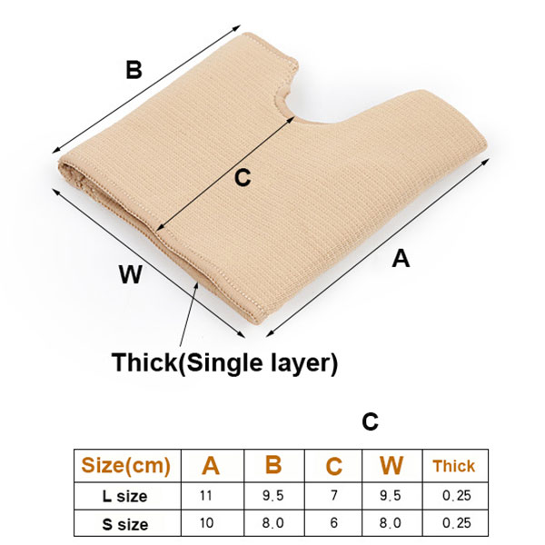 Schnelle Lieferung High Elastic Spandex Nylon textile Metatarsal Pads ZG -406