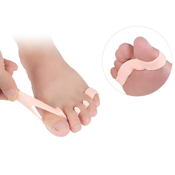 2018 Amazon Hot Selling Silicone Gel Super Soft Foot Care Dailly Use Hallux Valgus Correction Five Toe Separators ZG -422