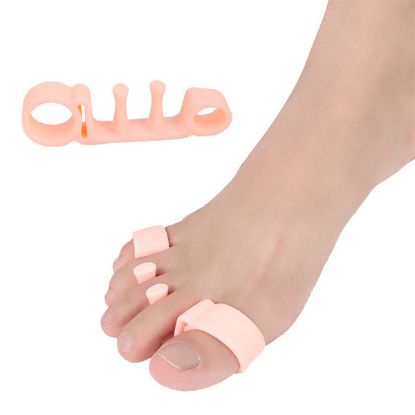 2018 Amazon Hot Selling Silicone Gel Super Soft Foot Care Dailly Use Hallux Valgus Correction Five Toe Separators ZG -422