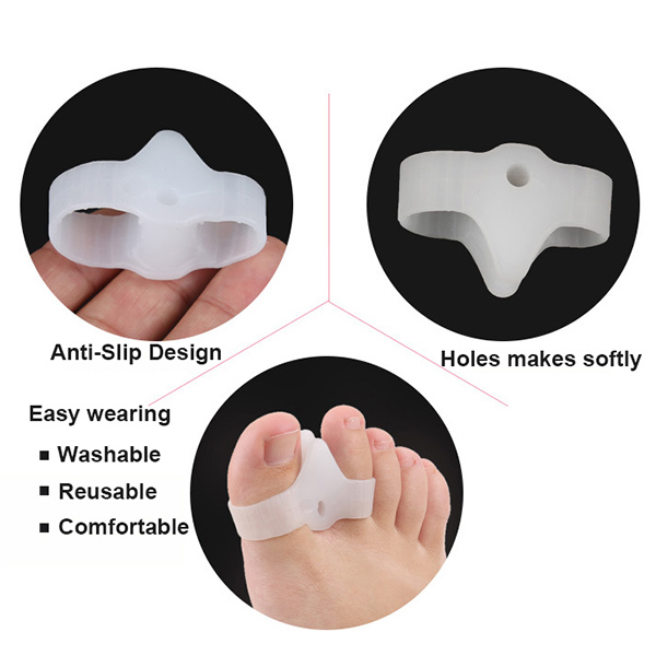 Schnelle Lieferung Amazon Hot Sell Toe Separator White Small Gel Toe Protector ZG -438