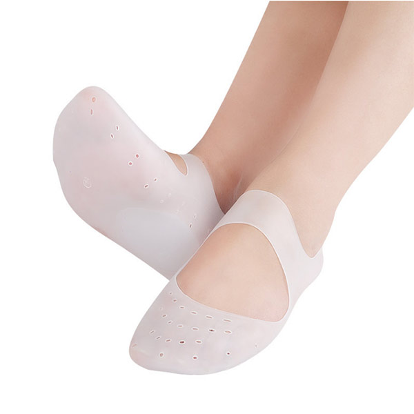 Atemberaubende Anti Crack Whitening Moisture Arch Support Silicone Gel Spa Sock Neue Produkte ZG -450